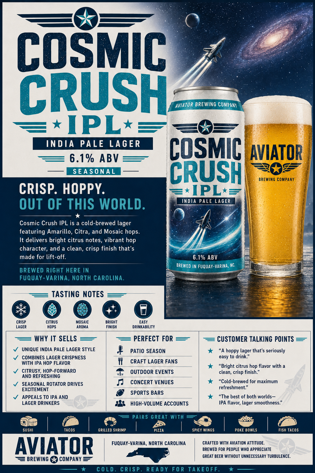 Cosmic Crush IPL beer artwork