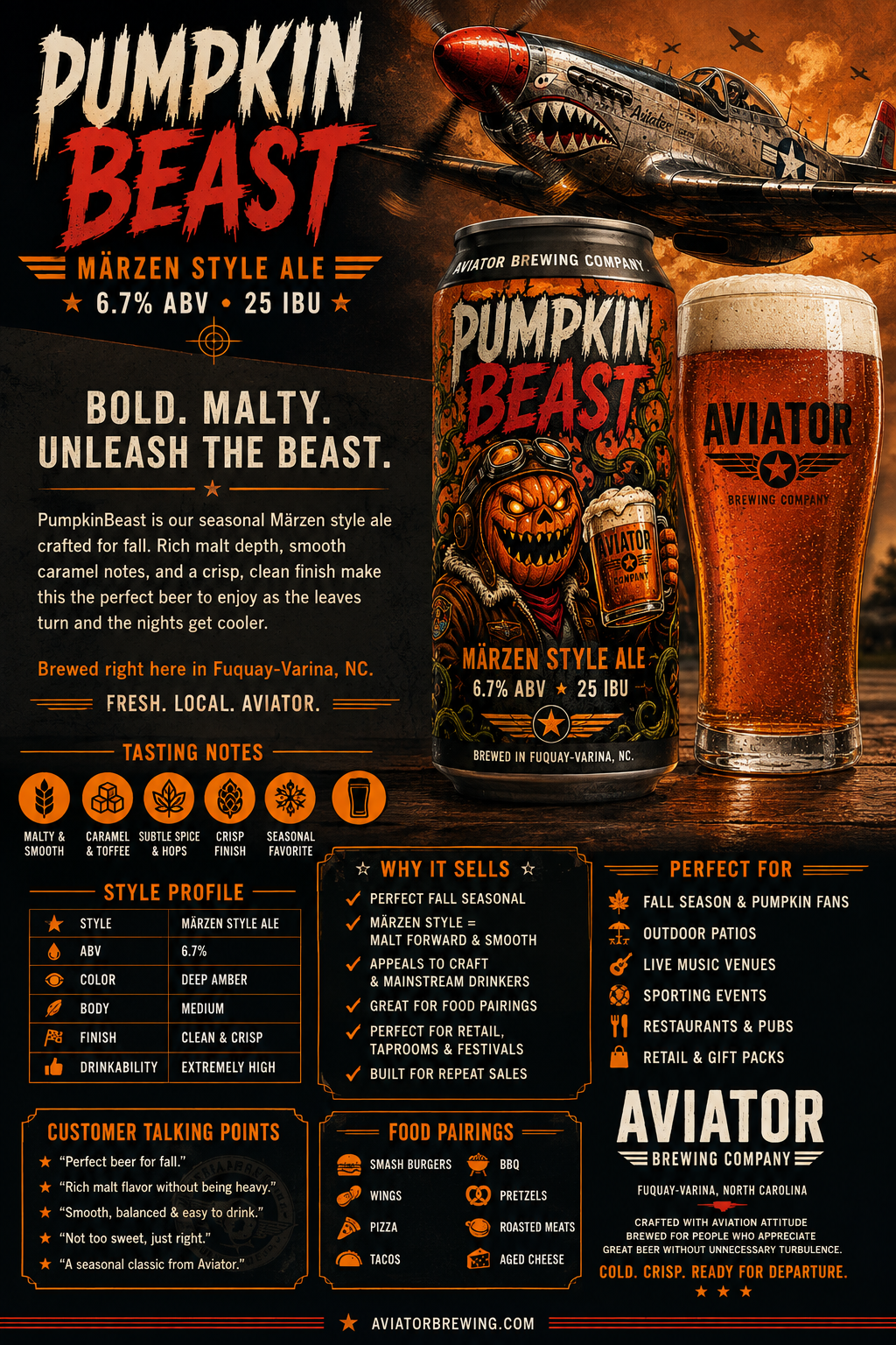PumpkinBeast beer artwork
